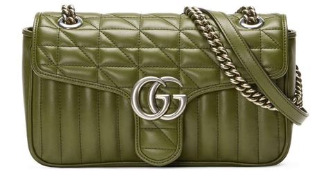 sac gucci femme vert|Gucci leather shoulder bag.